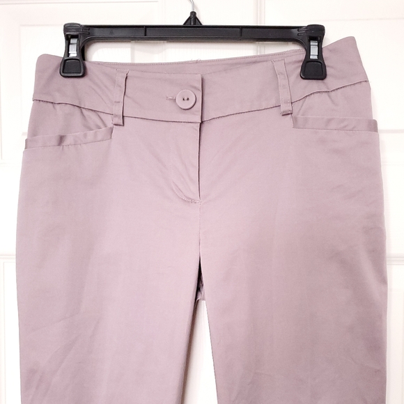 RW&CO cotton cropped pants suit bottoms lilac purple grey 4 fits XS pastel - Picture 4 of 10